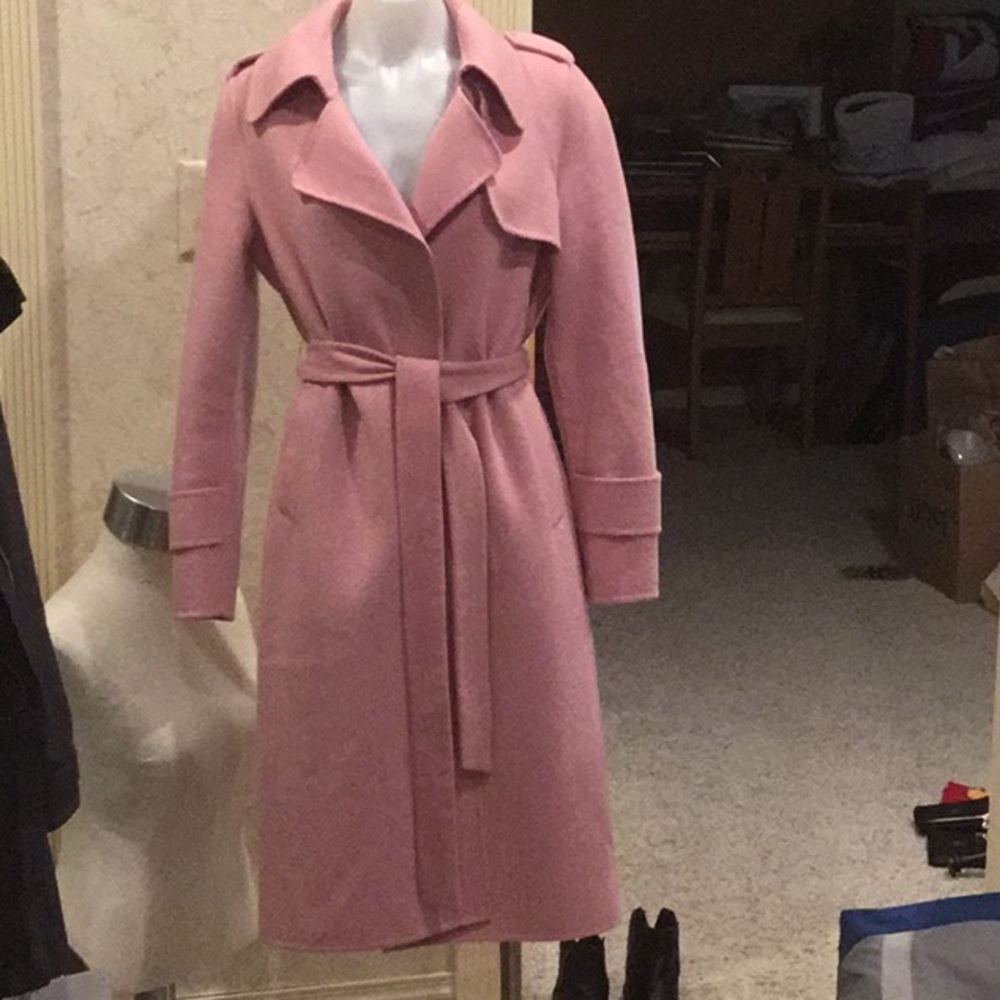 Custom made coat, rose pink size small